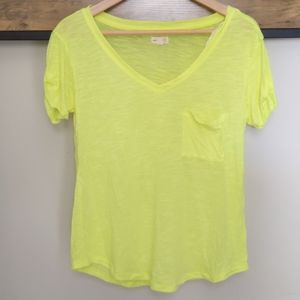 3 for $15 Neon Yellow Aerie V Next Short Sleeve T